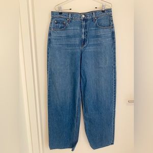 MOTHER Snacks fun puddle Wide-leg jean NWT